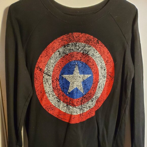 Marvel Captain American Long Sleeve Shirt - Picture 1 of 3